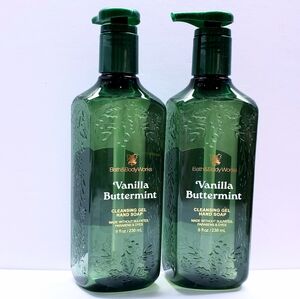 Bath & Body Works VANILLA BUTTERMINT Gentle Cleansing Gel Hand Soap, 8 Oz(2 pcs)